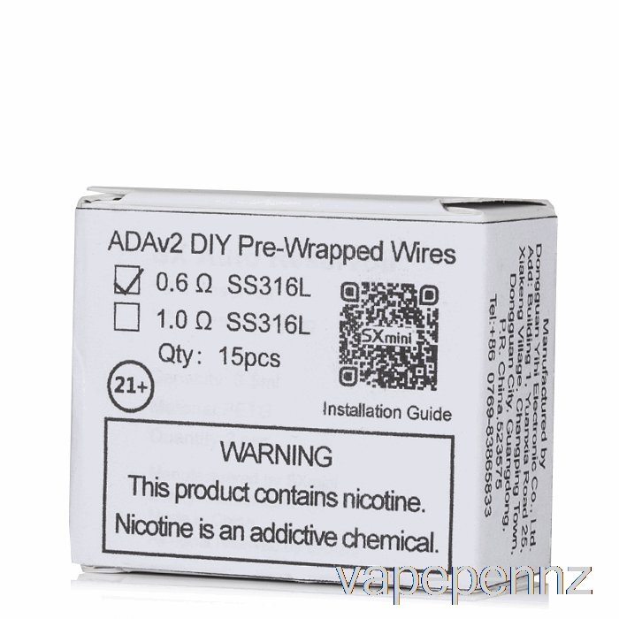 YiHi SXmini ADA V2 DIY Pre-Wrapped Wires 0.6ohm Coils VAPE NZ